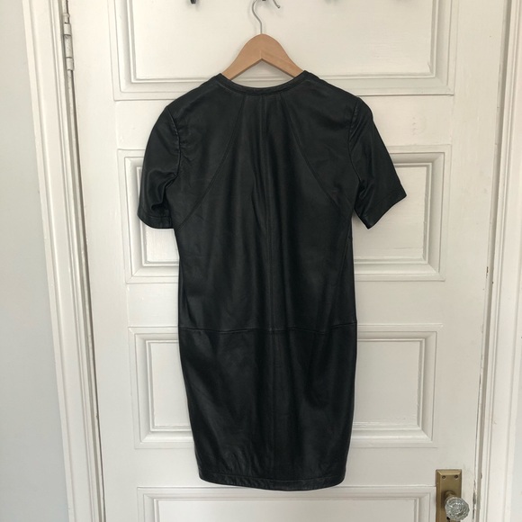 [SOLD] Helmet Lang 100% Leather Dress - Picture 3 of 7